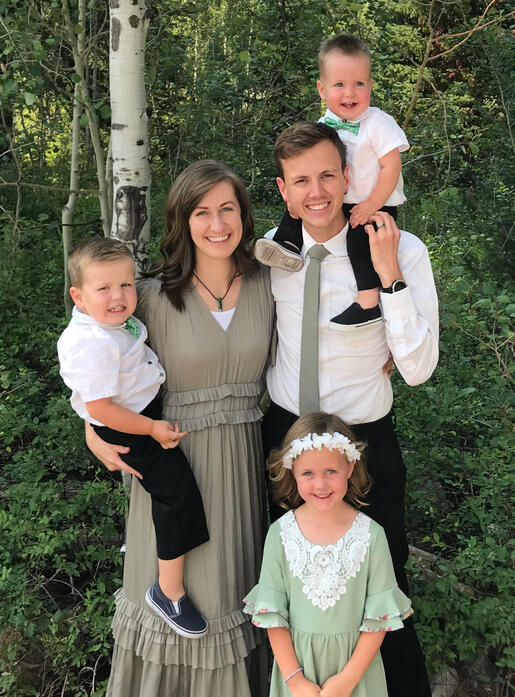 The Ricks family! Plus one newborn.